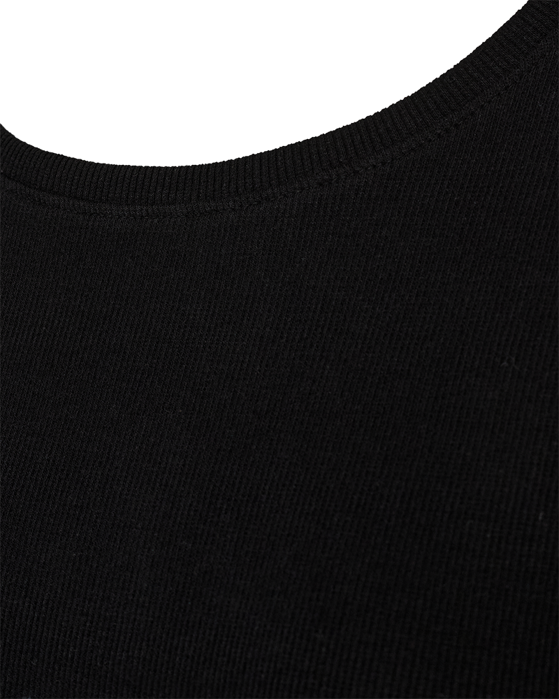 FQEVELYN - LONG-SLEEVED T-SHIRT - BLACK
