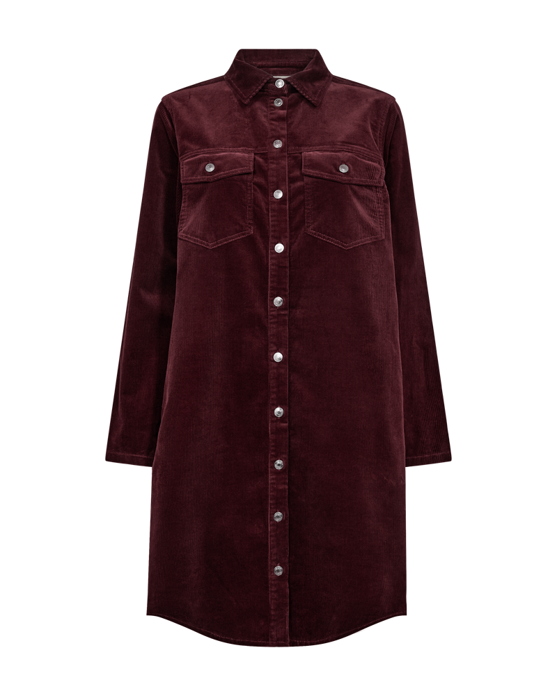 Fqcordy - Velvet jurk - bordeaux