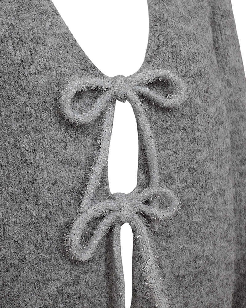 FQGRSLULU - CARDIGAN - GREY