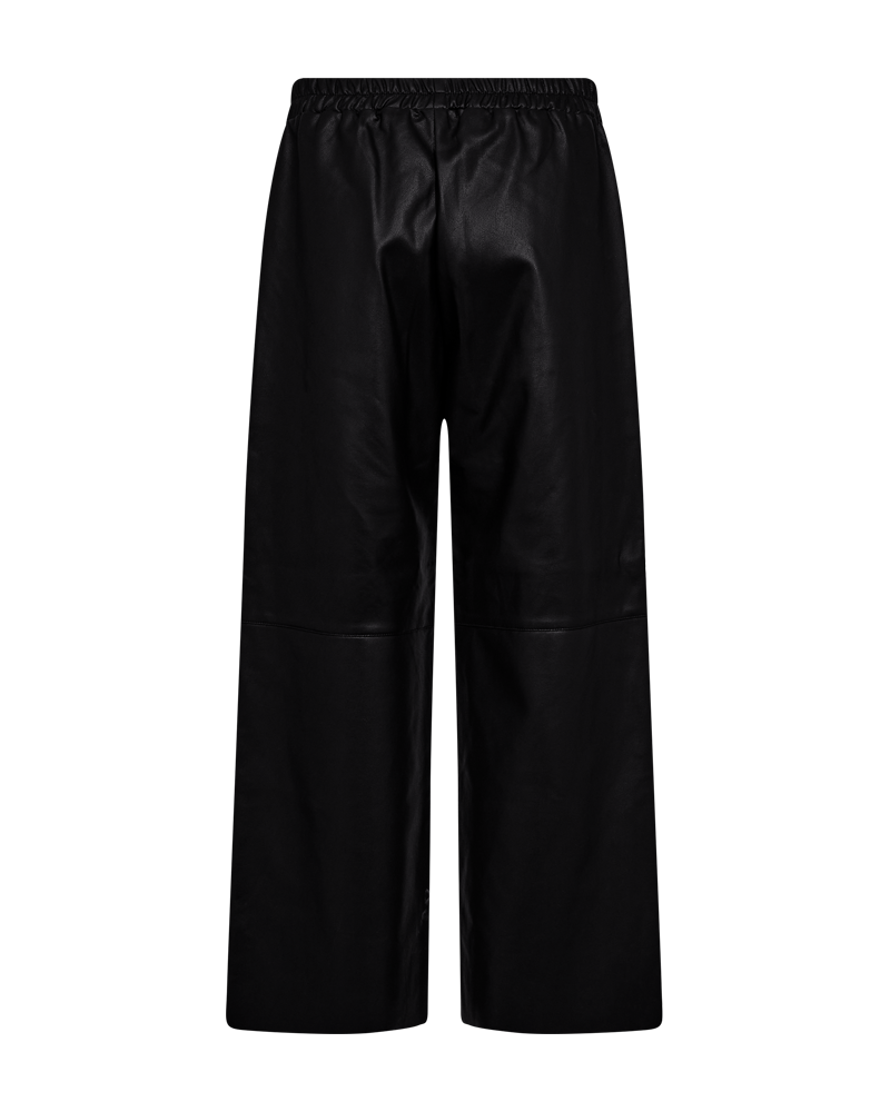 Fqveggy - faux lederen broek - zwart