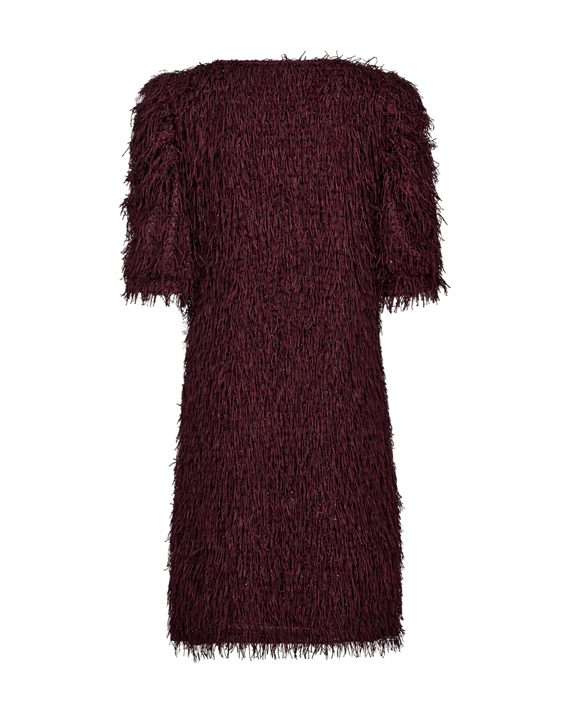 FQMARLIN - DRESS WITH FRINGES - BORDEAUX