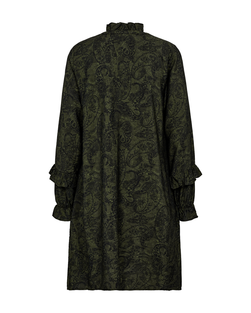 FQMOLIN - DRESS - BLACK AND GREEN