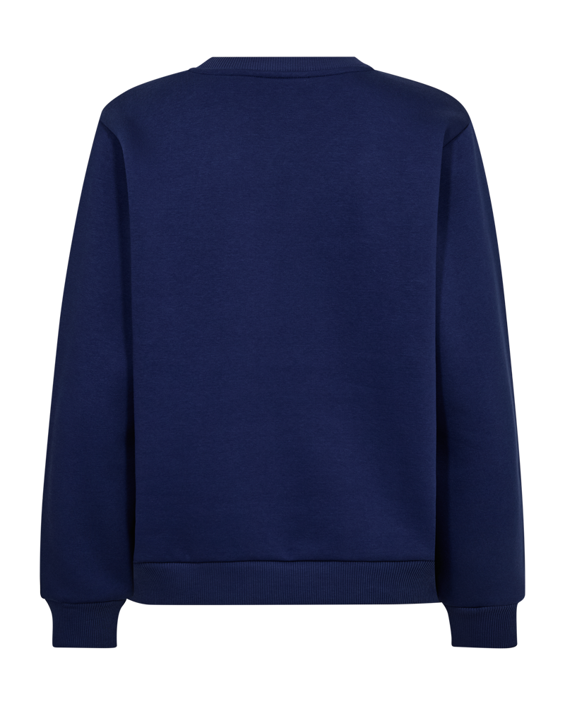 FQKAMELA - PULLOVER - BLUE AND BEIGE