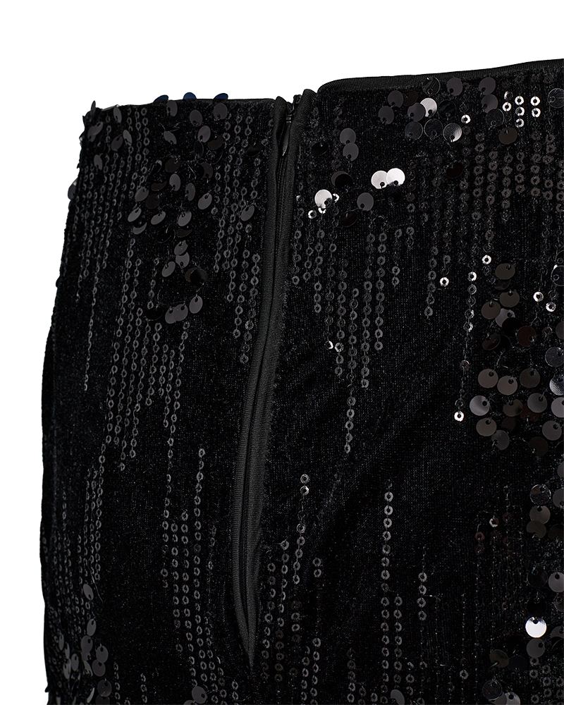FQDOFFI - SKIRT - BLACK
