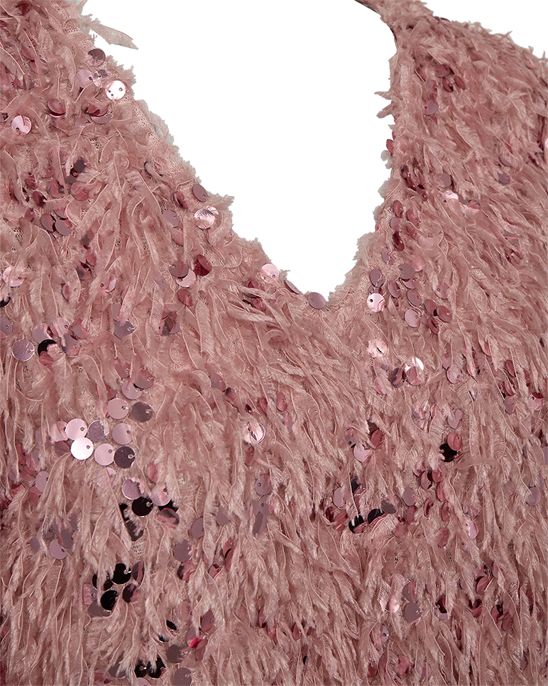 FQNOLLA - BLOUSE WITH SEQUINS - ROSA