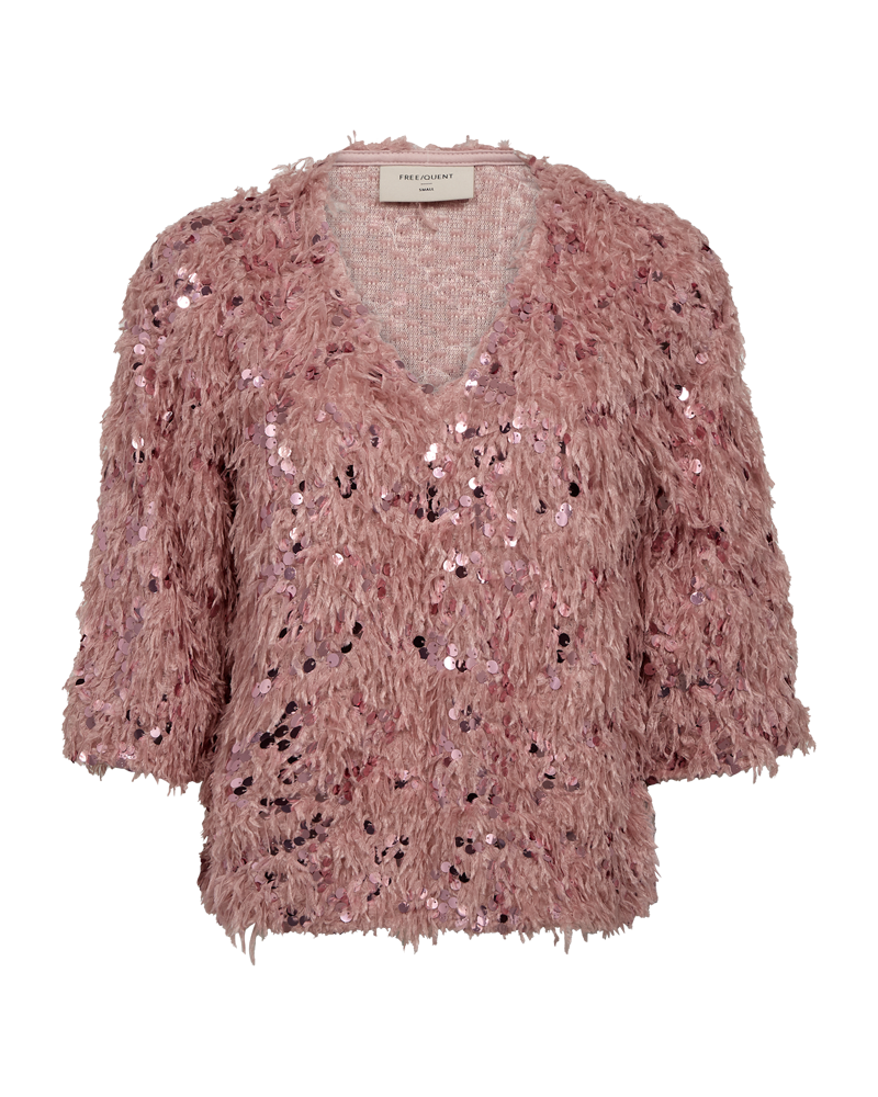 FQNOLLA - BLOUSE WITH SEQUINS - ROSA