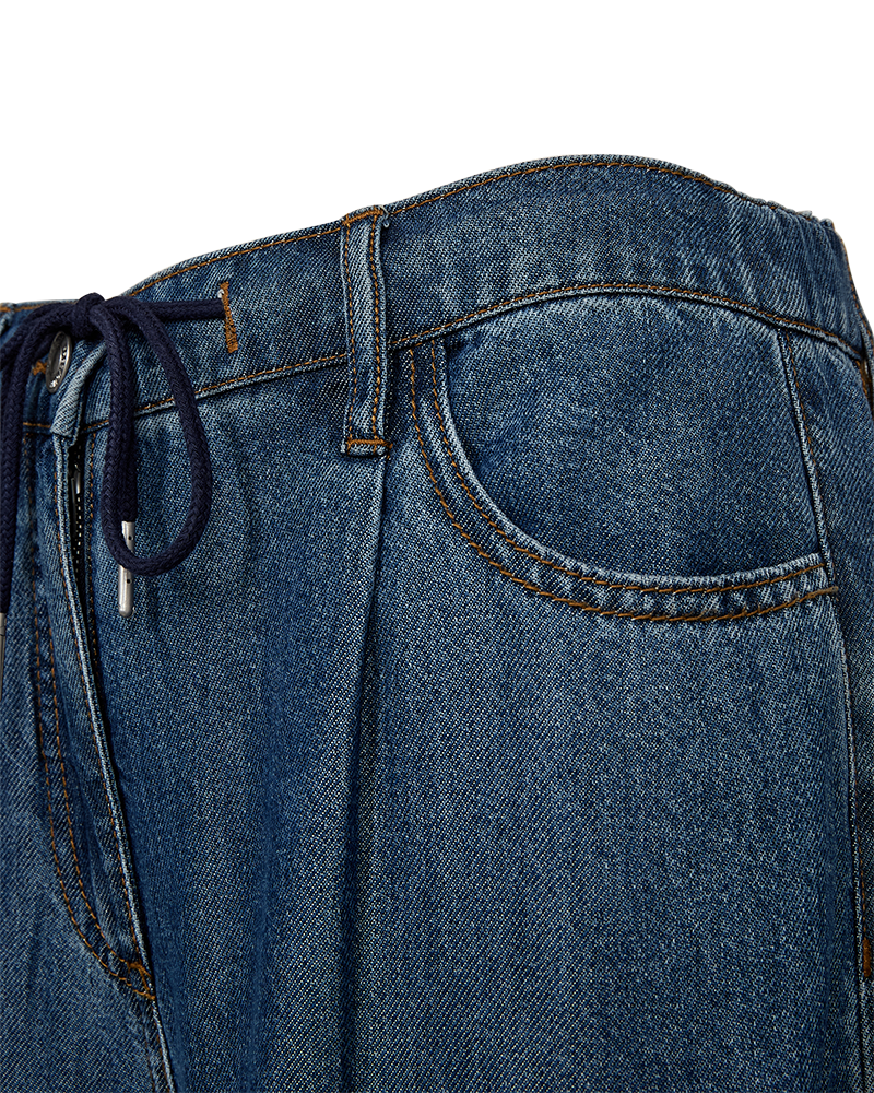 FQMILO - DENIM PANTS - BLUE