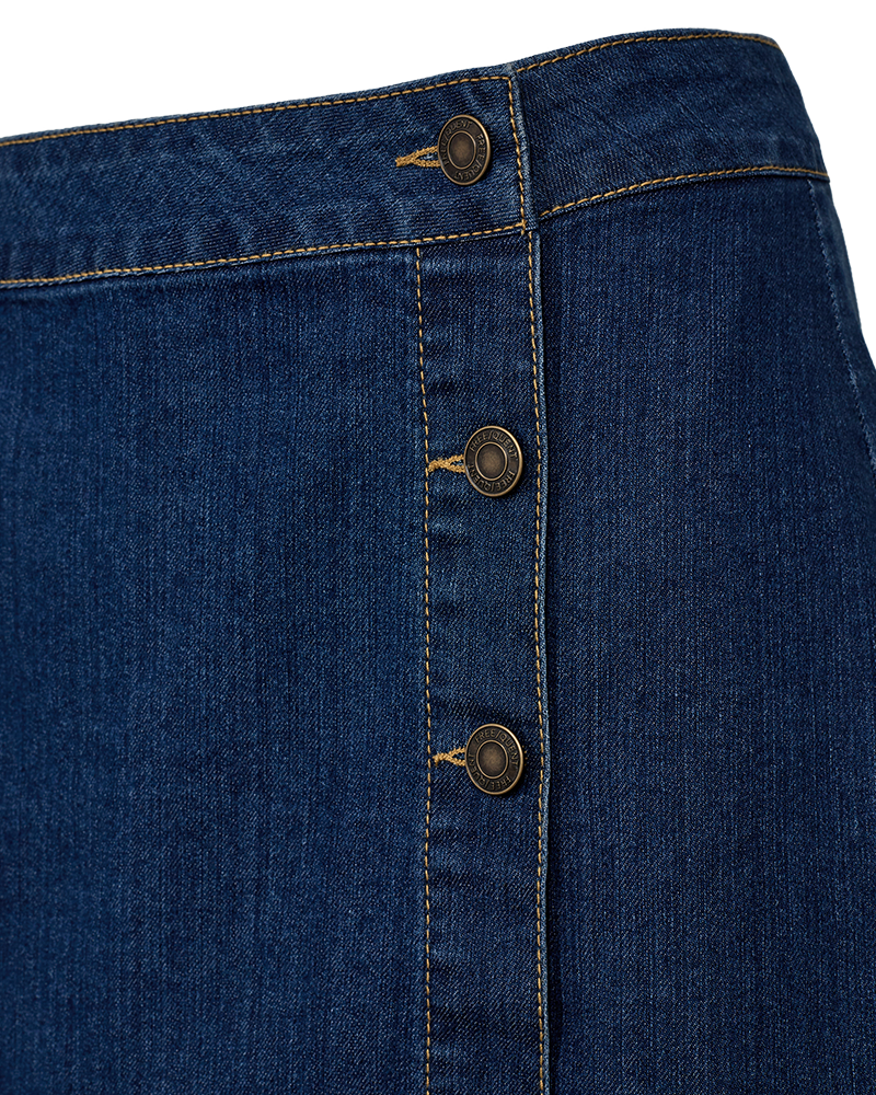 FQLORI - DENIM SKIRT - BLUE