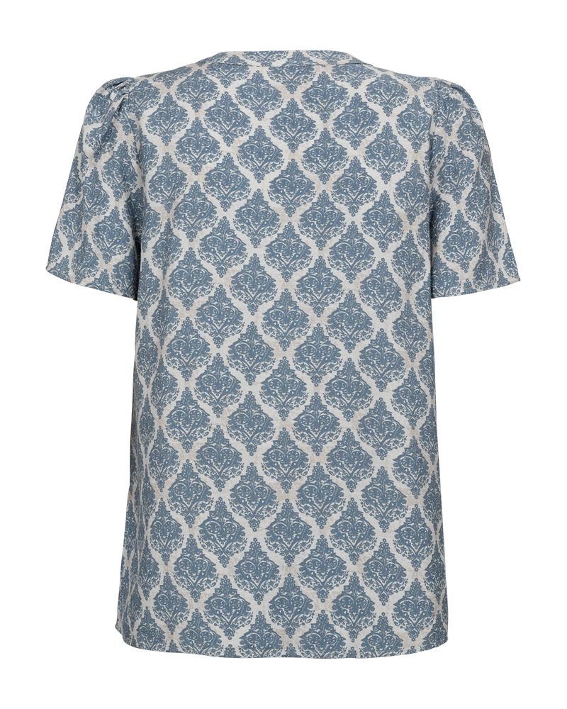 FQABY - BLOUSE - WHITE AND BLUE