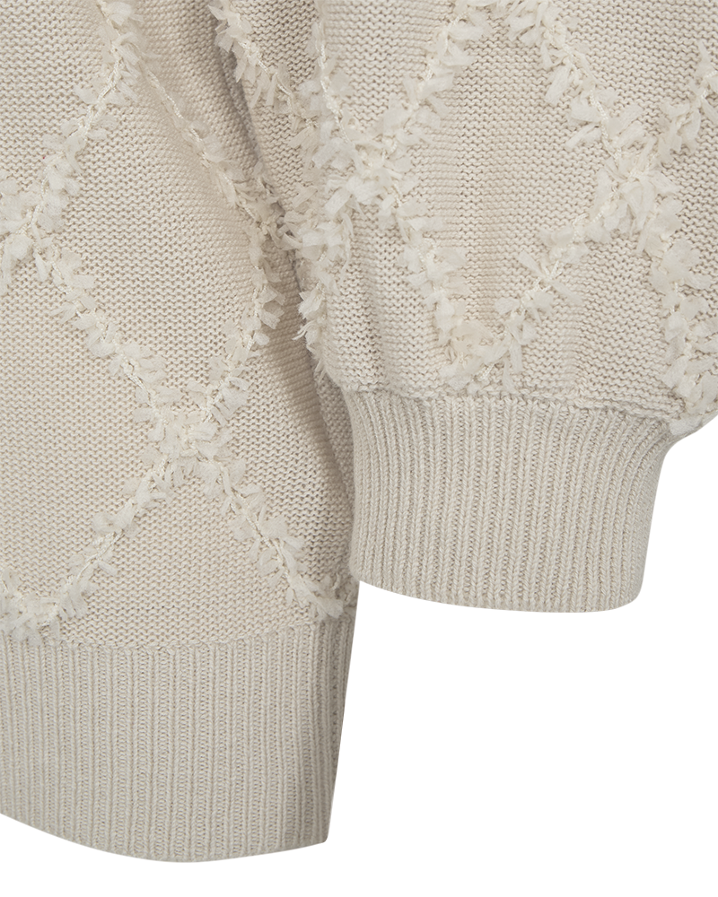 FQSAFRI - PULLOVER - BEIGE