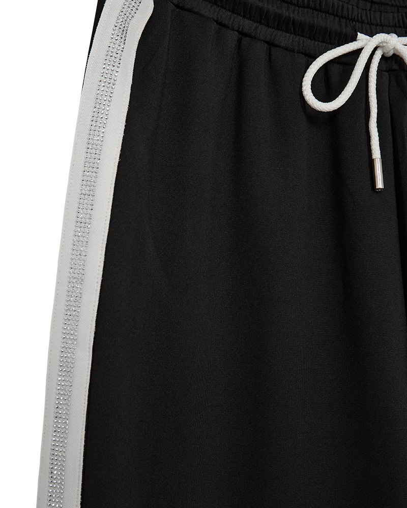 FQMALACY - PANTS - BLACK