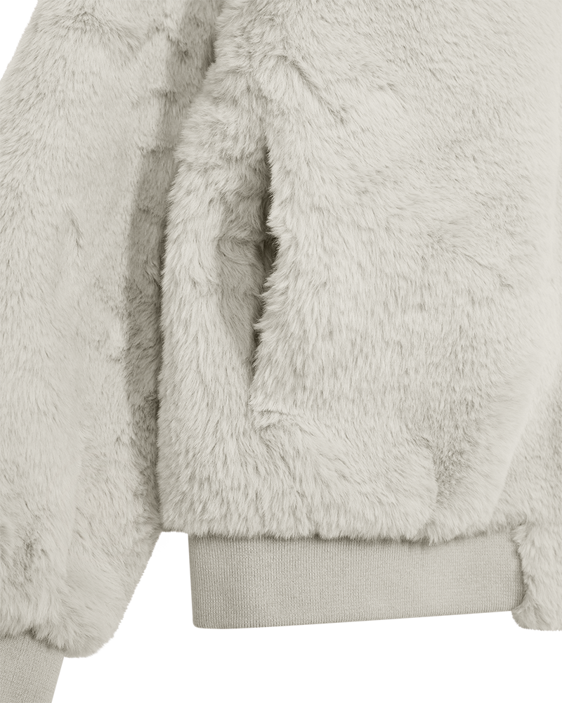 FQFONY - FAUX FUR JACKET - BEIGE