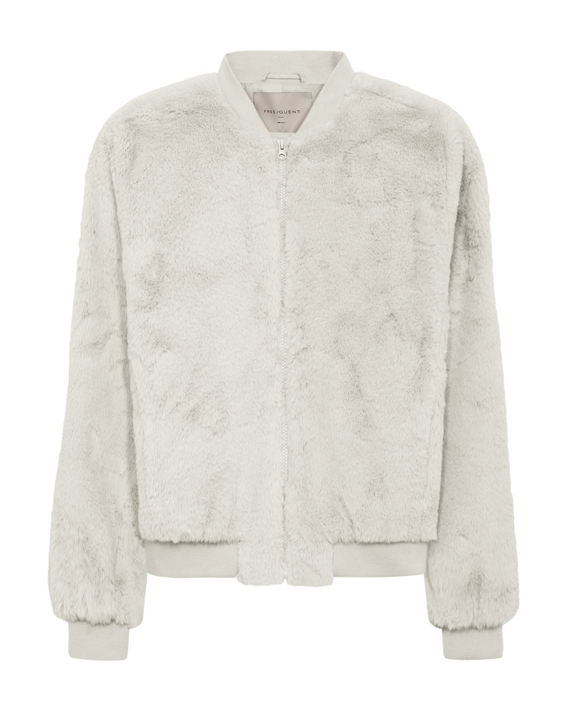 FQFONY - FAUX FUR JACKET - BEIGE