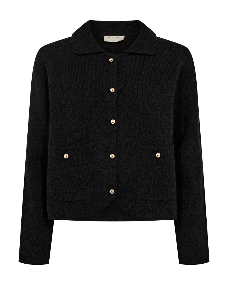 FQZANA - CARDIGAN - BLACK