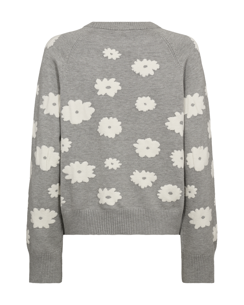 FQALPI - PULLOVER - WHITE AND GREY