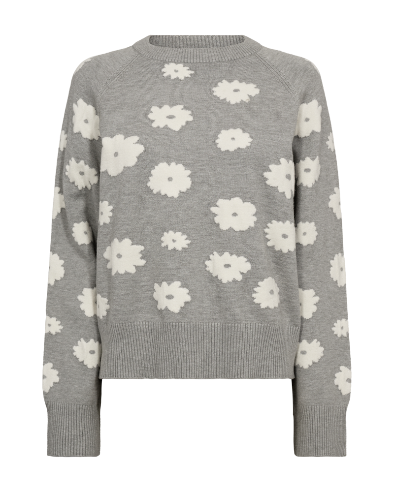 FQALPI - PULLOVER - WHITE AND GREY