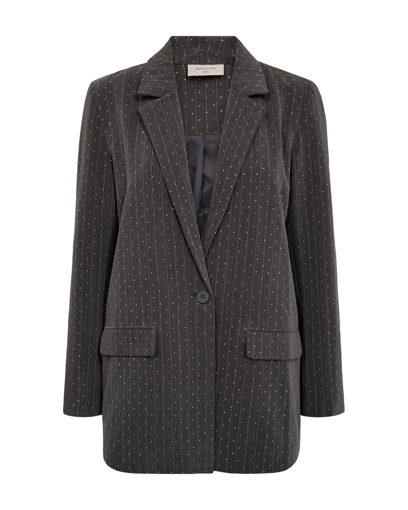 FQWIDY - BLAZER - WHITE AND GREY