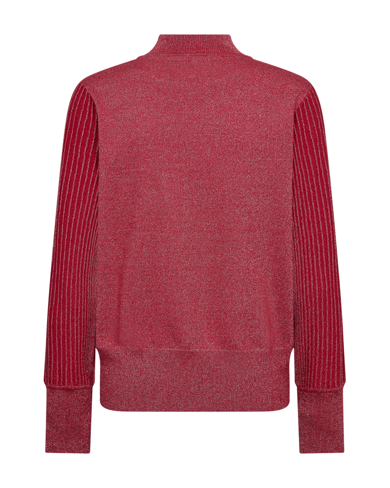 FQBISOLO - PULLOVER WITH GLITTER EFFECT - RED