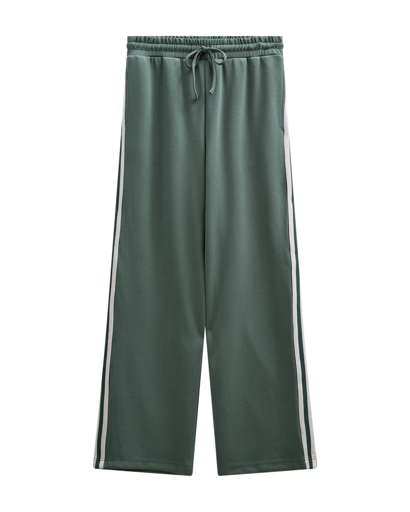 FQLUCINDA - PANTS - WHITE AND GREEN