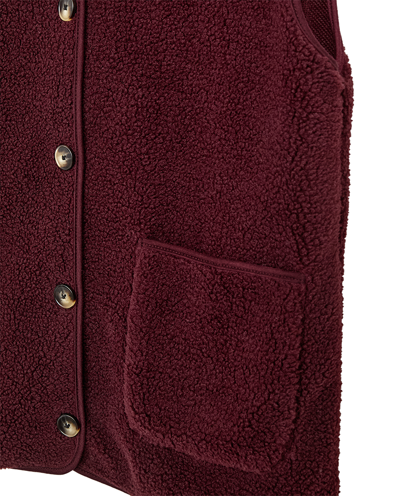 Fqeddy - waistcoat - bordeaux