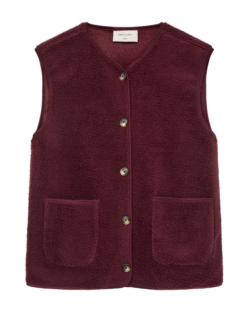 Fqeddy - waistcoat - bordeaux