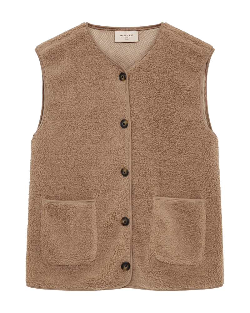 Fqeddy - waistcoat - Brown