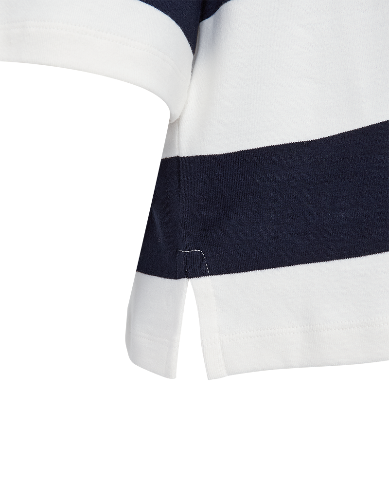 FQFAMILA - T-SHIRT - WHITE AND BLUE