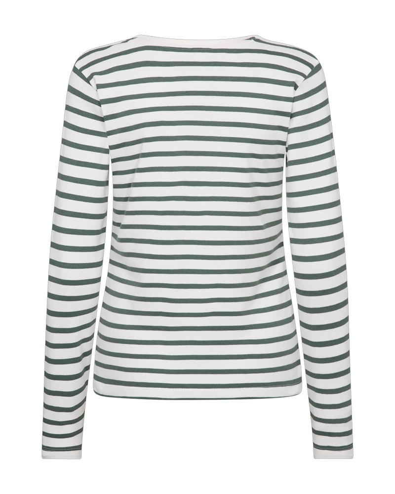 FAMILY - LONG SLEEVE T-SHIRT - WHITE AND GREEN