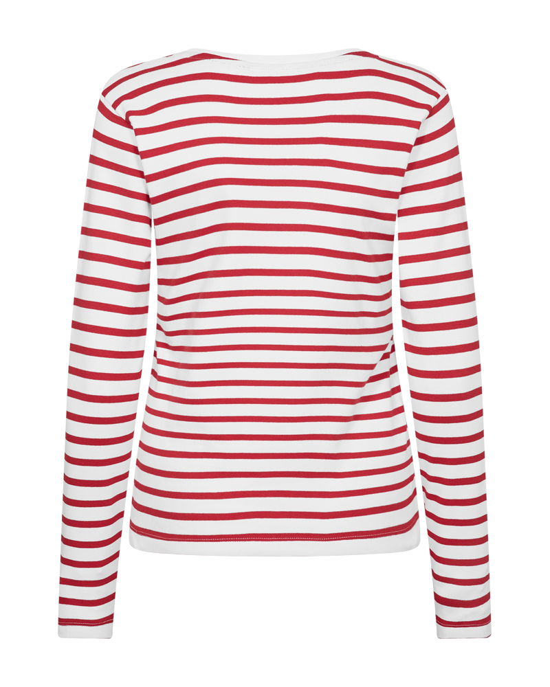 FQFAMILA - LONG SLEEVE T-SHIRT - WHITE AND RED