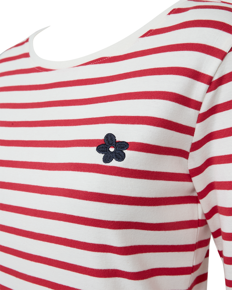 FQFAMILA - LONG SLEEVE T-SHIRT - WHITE AND RED