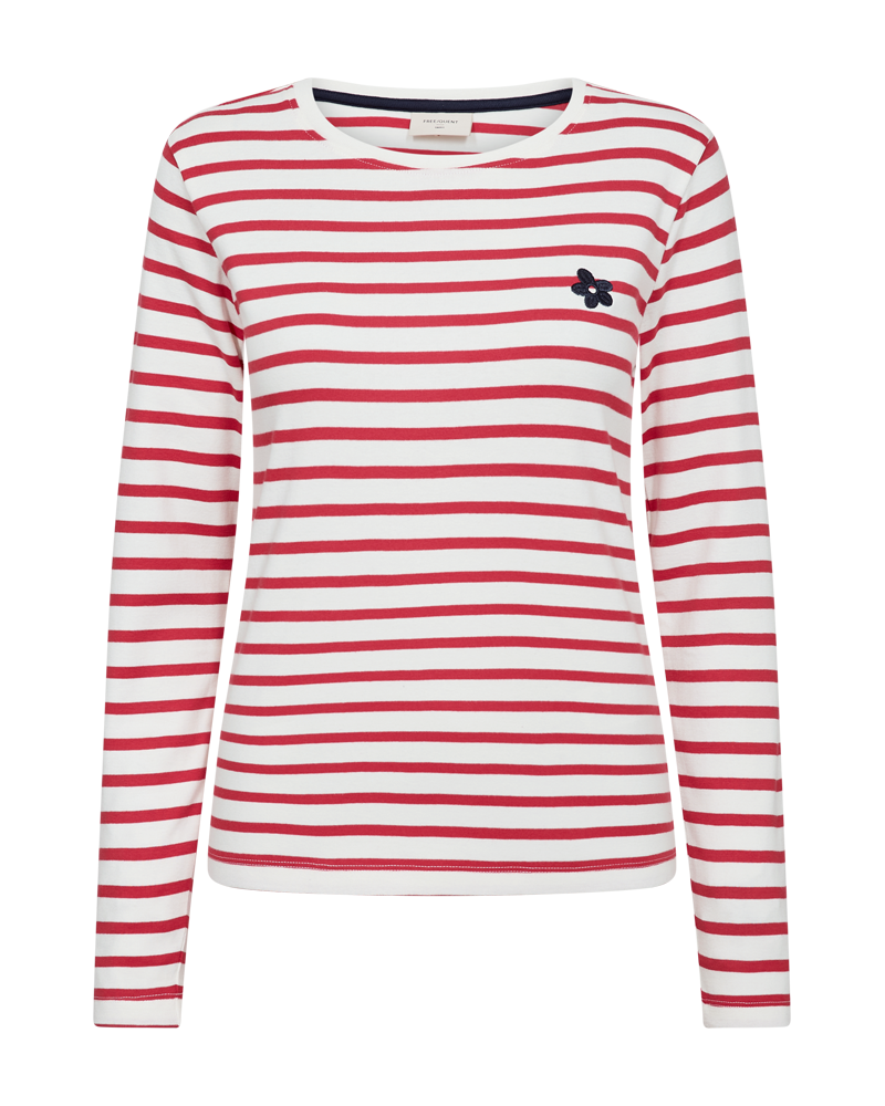 FQFAMILA - LONG SLEEVE T-SHIRT - WHITE AND RED