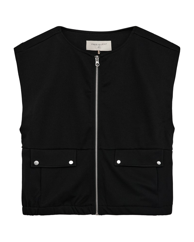 FQNANNI - WAISTCOAT - BLACK