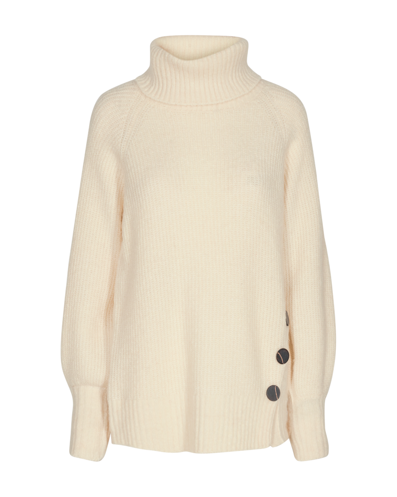 FQSILA - KNITTED PULLOVER - WHITE